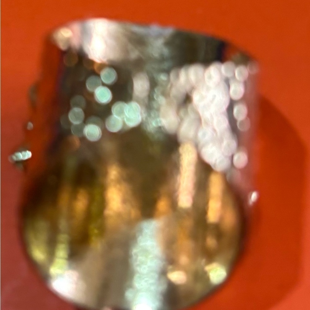 Fashion jewelry stainless steel natural druzy ring adjustable one size - Picture 2 of 2